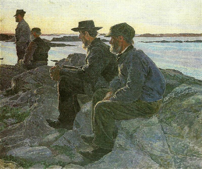 Carl Wilhelmson pa berget Sweden oil painting art
